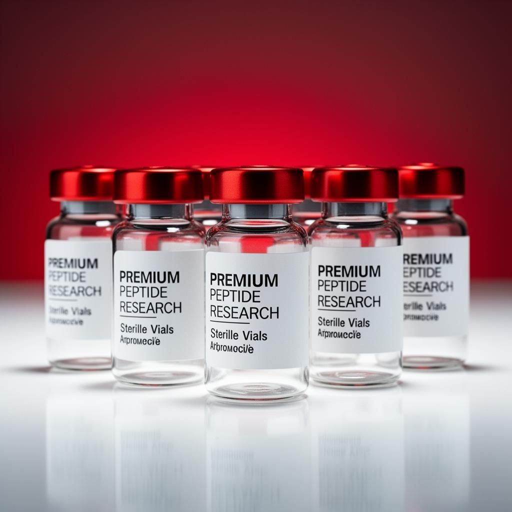 Premium research peptide vials